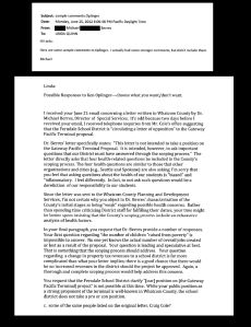 berres quinn email and comments