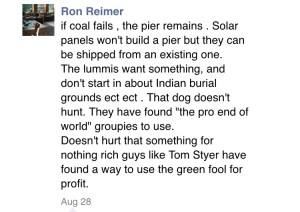 Comments posted by Ron Reimer under August 27 2015 3
